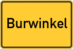 Place name sign Burwinkel
