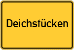Place name sign Deichstücken