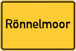 Place name sign Rönnelmoor