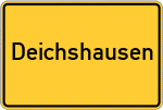 Place name sign Deichshausen