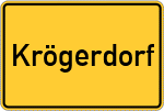 Place name sign Krögerdorf