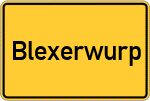 Place name sign Blexerwurp