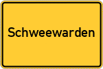 Place name sign Schweewarden