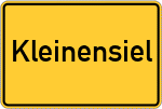 Place name sign Kleinensiel
