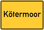 Place name sign Kötermoor
