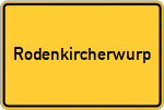 Place name sign Rodenkircherwurp