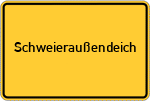 Place name sign Schweieraußendeich