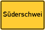 Place name sign Süderschwei