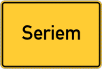 Place name sign Seriem