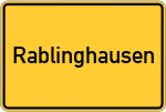 Place name sign Rablinghausen