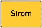 Place name sign Strom