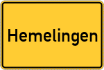 Place name sign Hemelingen