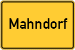 Place name sign Mahndorf
