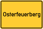 Place name sign Osterfeuerberg