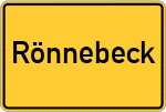 Place name sign Rönnebeck