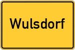 Place name sign Wulsdorf