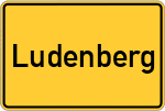 Place name sign Ludenberg