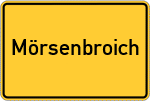 Place name sign Mörsenbroich