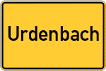 Place name sign Urdenbach