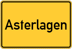 Place name sign Asterlagen