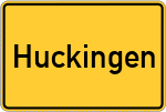 Place name sign Huckingen