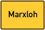 Place name sign Marxloh