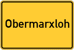 Place name sign Obermarxloh