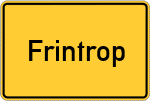Place name sign Frintrop