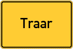 Place name sign Traar