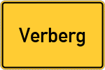 Place name sign Verberg