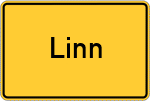 Place name sign Linn