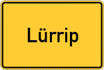 Place name sign Lürrip
