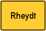Place name sign Rheydt