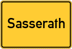 Place name sign Sasserath