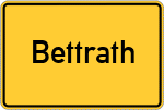 Place name sign Bettrath