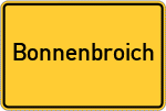 Place name sign Bonnenbroich