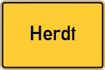 Place name sign Herdt