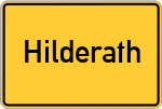 Place name sign Hilderath