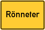 Place name sign Rönneter