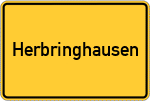 Place name sign Herbringhausen