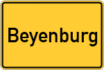 Place name sign Beyenburg