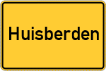 Place name sign Huisberden