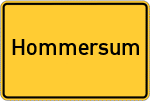 Place name sign Hommersum