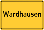 Place name sign Wardhausen