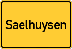Place name sign Saelhuysen