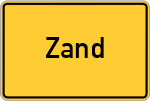 Place name sign Zand