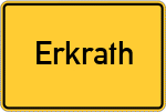 Place name sign Erkrath