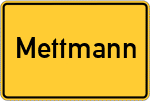 Place name sign Mettmann