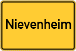 Place name sign Nievenheim