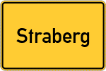 Place name sign Straberg
